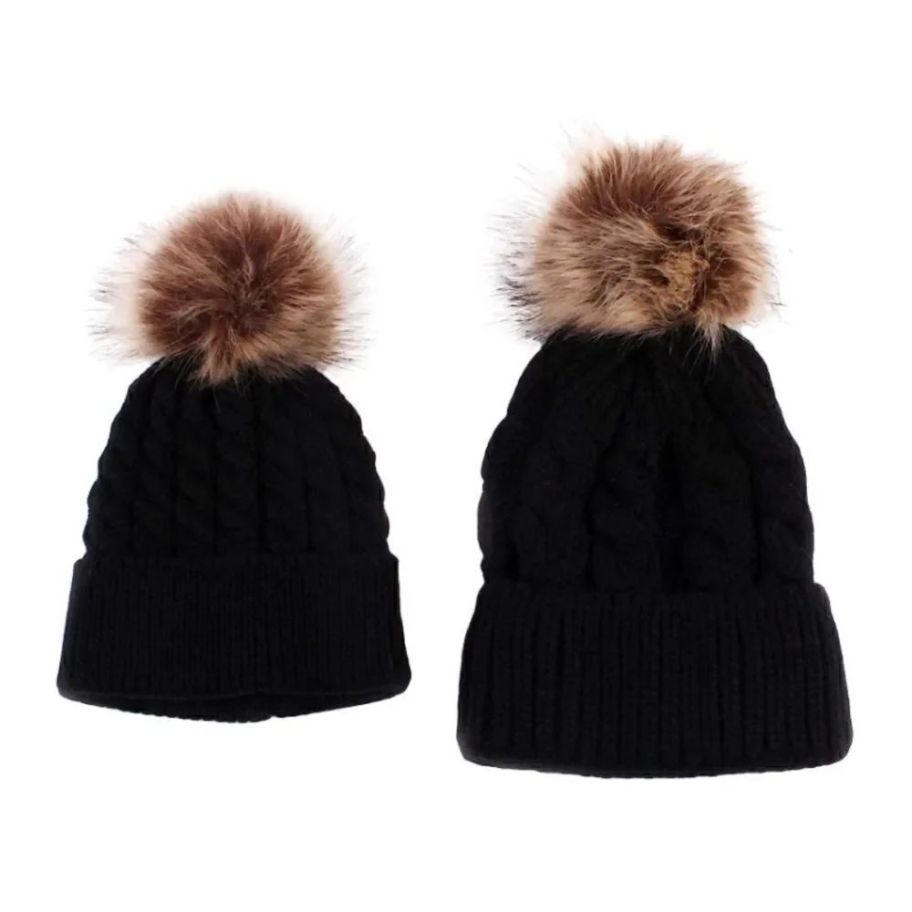 🎀Mom-Baby Beanies Set🎀NEW - Picture 3 of 5